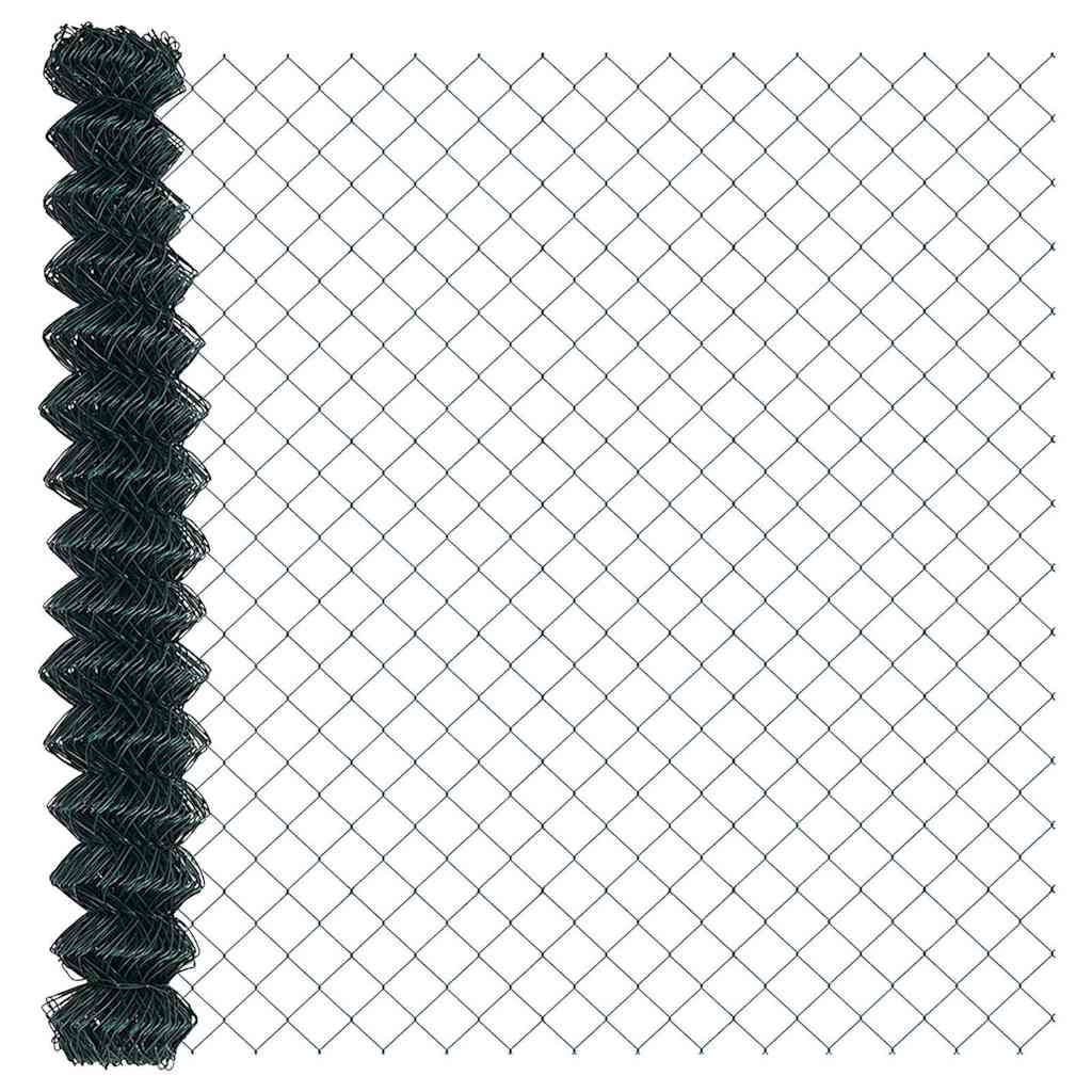 Fence Post Green 25 x 1.6 m (60 x 60 mm mesh) Steel and PVC