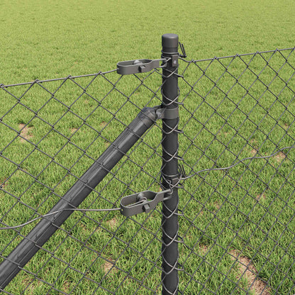 Welded Wire Fence with Spikes 10 x 1 m (W x H) PVC-Coated Steel