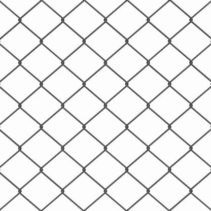 Fence Post Grey 25 x 0.6 m (40 x 40 mm mesh) Steel and PVC