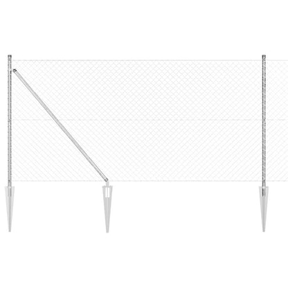 Fence Post Silver 10 x 1.2 m (40 x 40 mm mesh) Steel