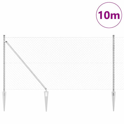 Fence Post Silver 10 x 1.2 m (40 x 40 mm mesh) Steel