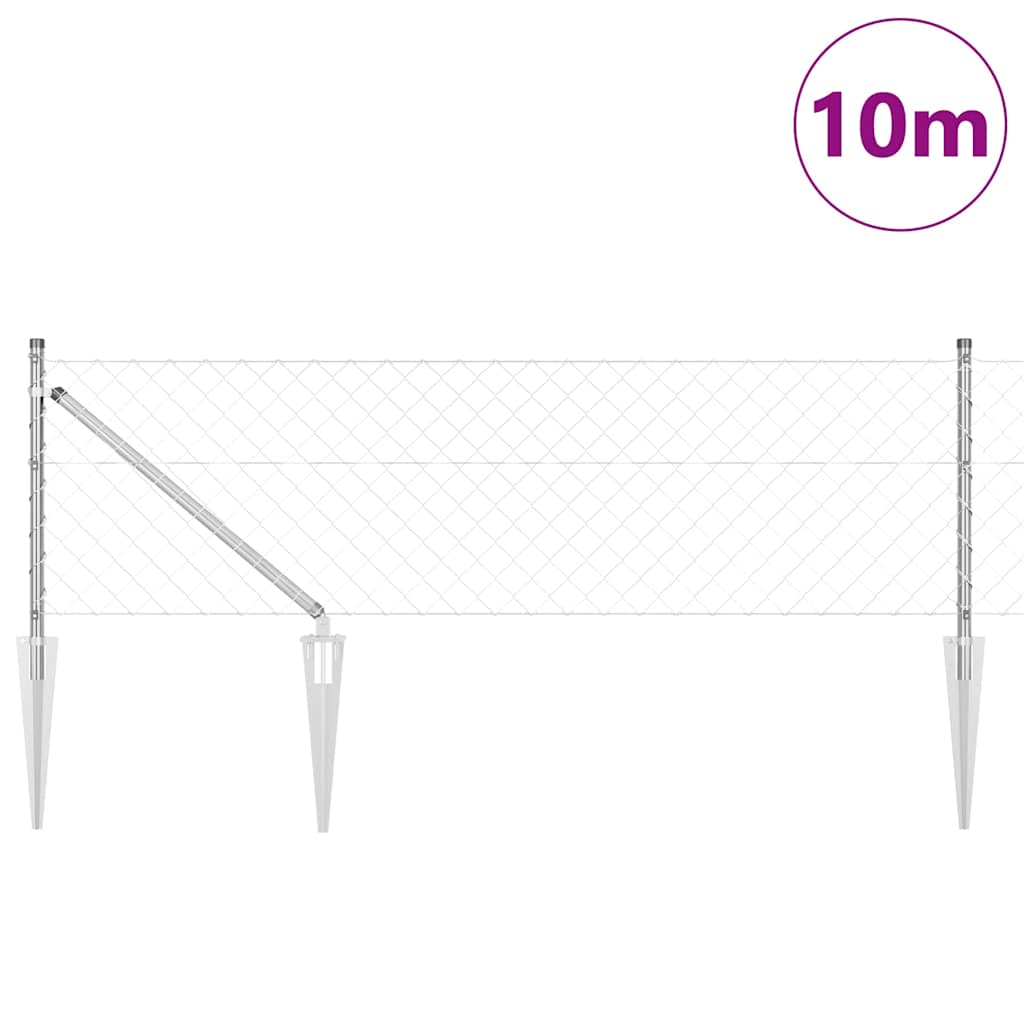 Welded Wire Fence with Spikes 10 x 0.8 m (W x H)
