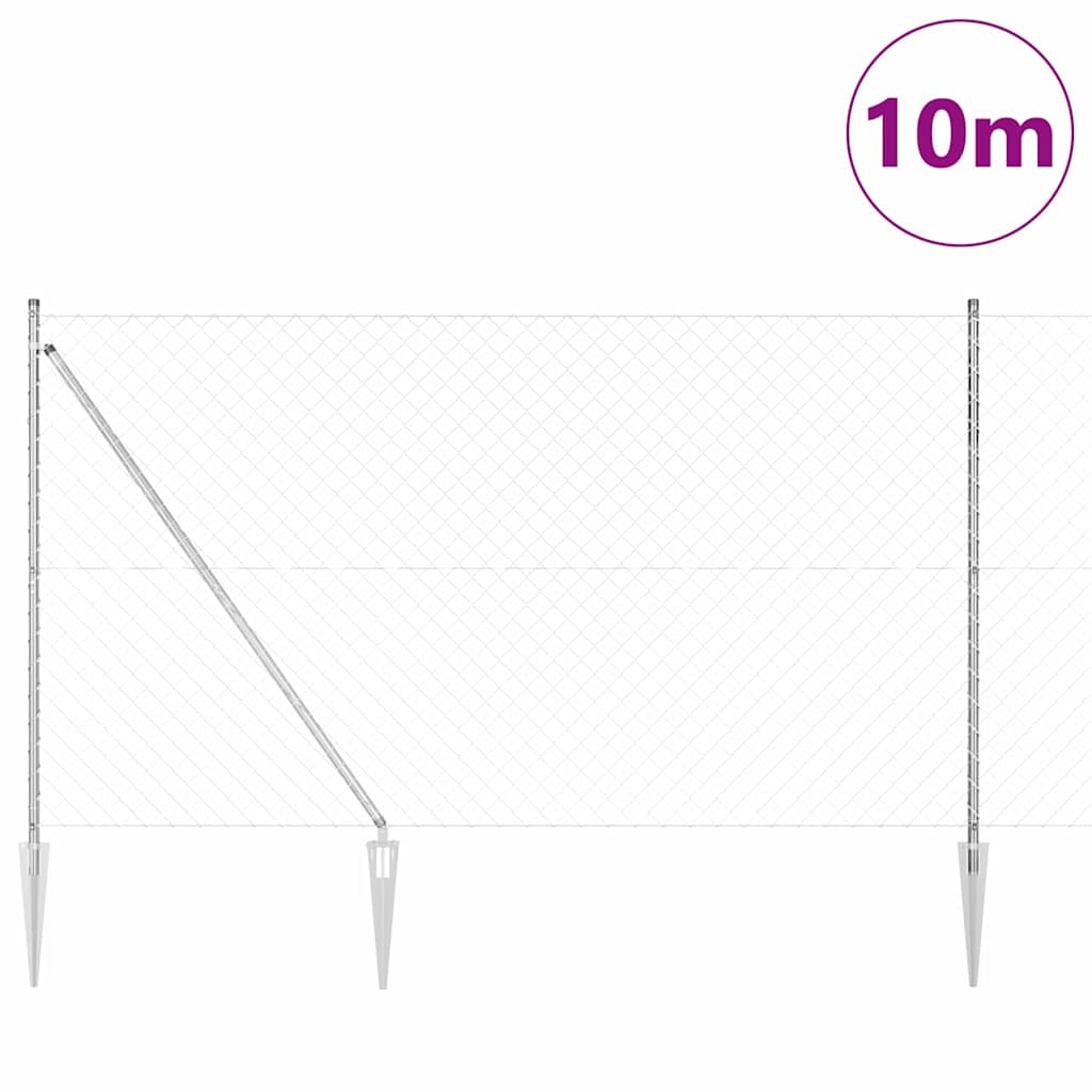 Welded Wire Fence with Spikes 10 x 1.5 m (W x H)