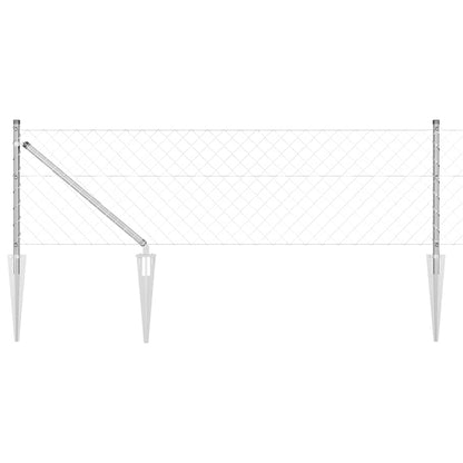 Fence Post Silver 25 x 0.8 m (60 x 60 mm mesh) Steel