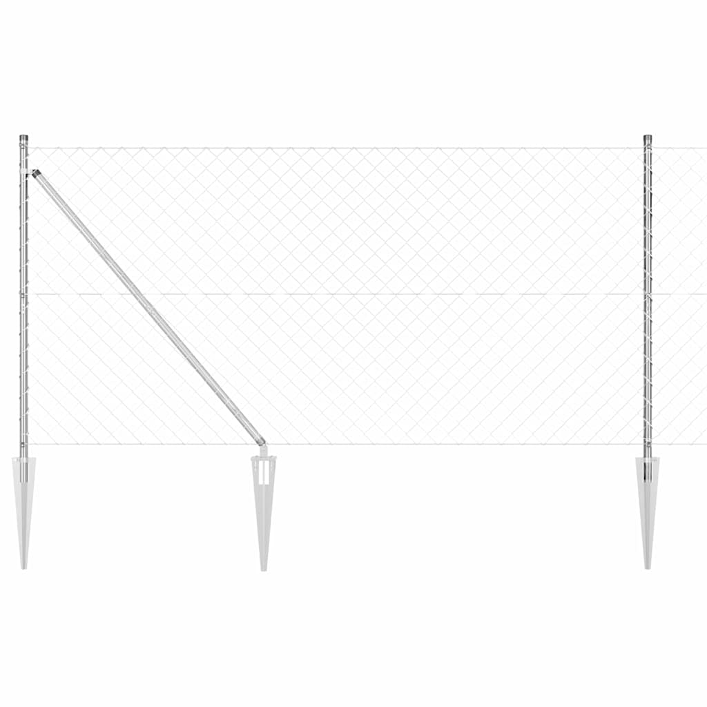 Welded Wire Fence with Spikes 25 x 1.2 m (W x H)