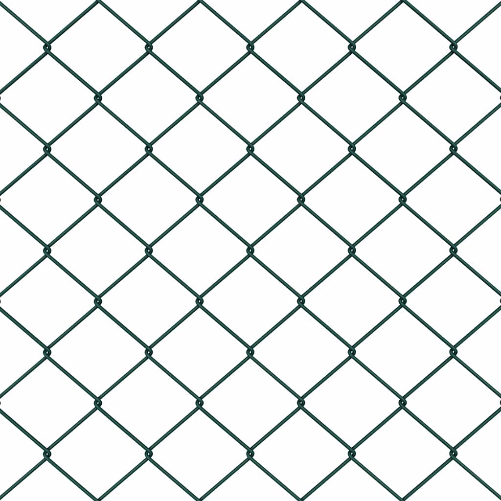 Fence Post Green 10 x 0.6 m (40 x 40 mm mesh) Steel and PVC