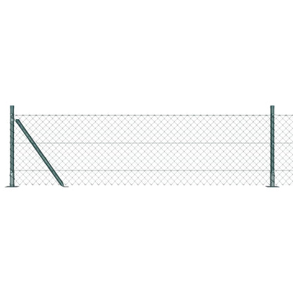 Fence Post Green 10 x 0.6 m (40 x 40 mm mesh) Steel and PVC