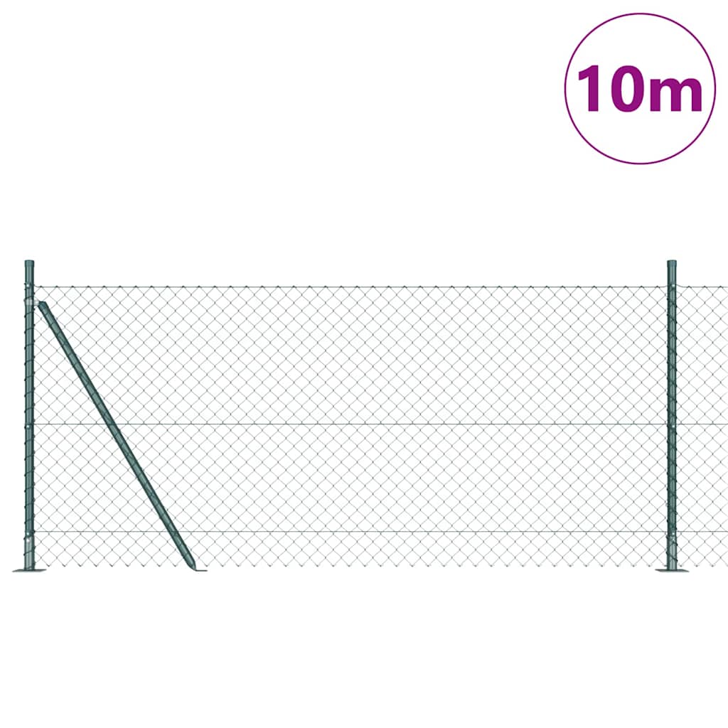 Welded Wire Fence with Concrete Base 10 x 0.8 m (W x H)