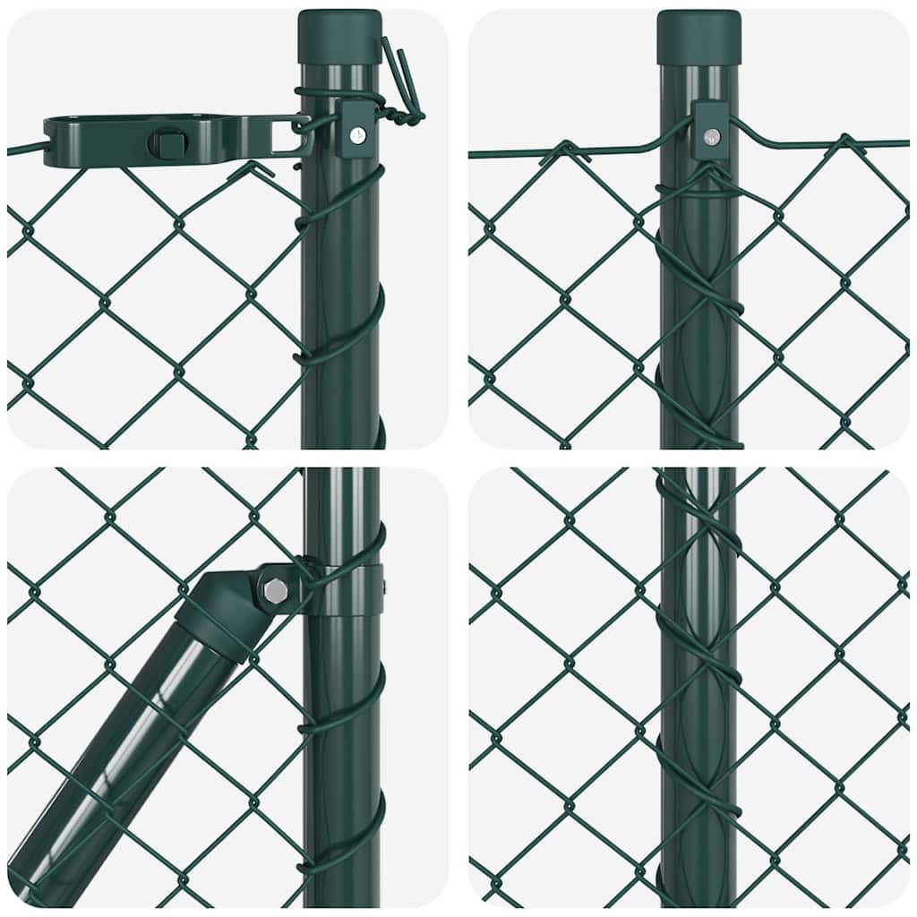 Fence Post Green 25 x 0.4 m (40 x 40 mm mesh) Steel and PVC