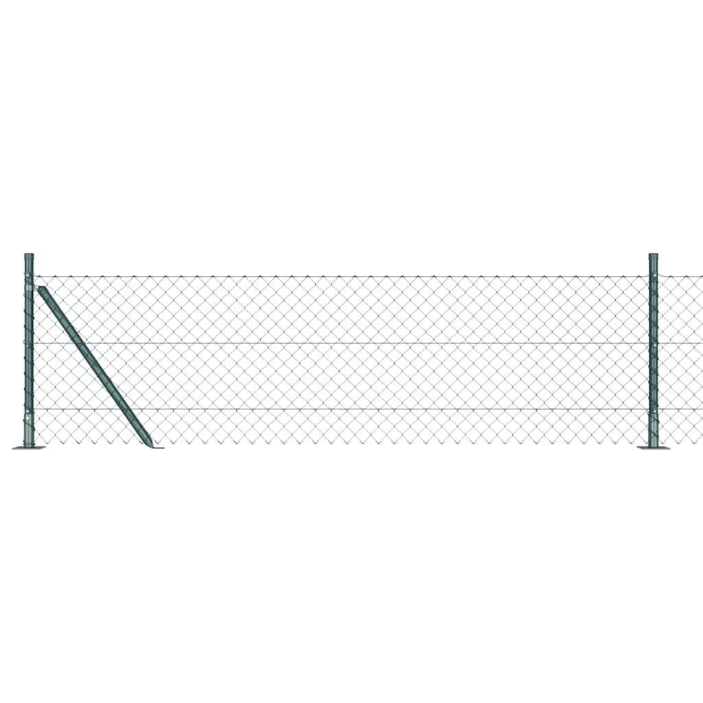Fence Post Green 25 x 0.4 m (40 x 40 mm mesh) Steel and PVC