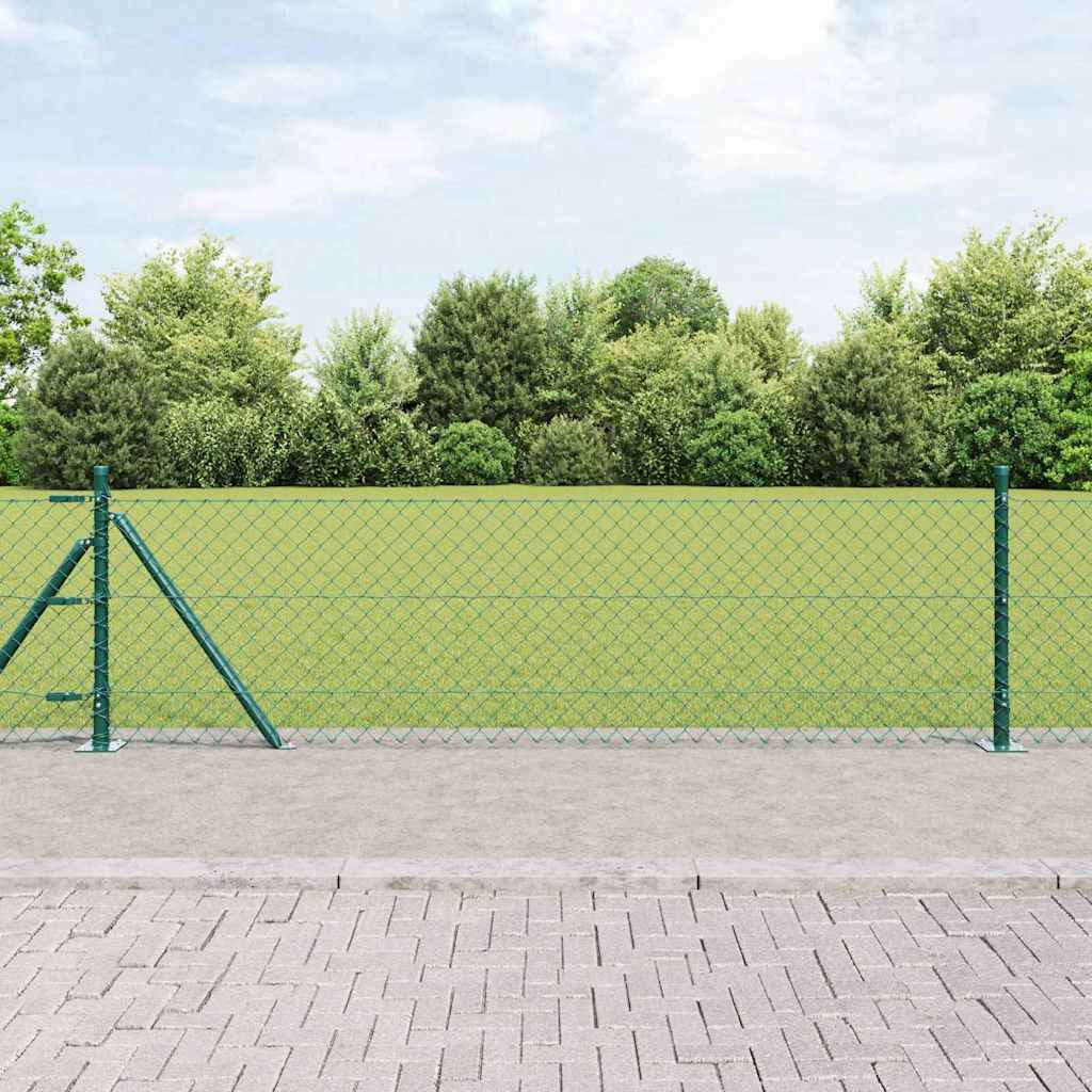 Welded Wire Fence with Concrete Base 25 x 0.6 m (W x H)