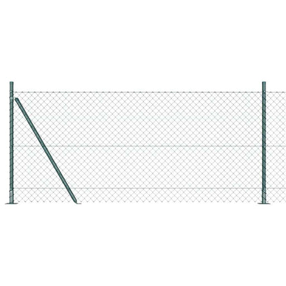 Fence Post Green 25 x 1 m (40 x 40 mm mesh) Steel and PVC