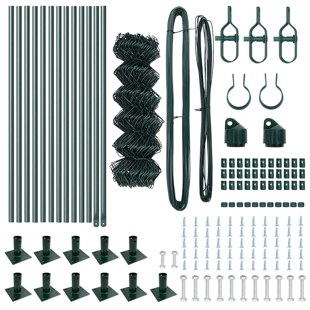 Welded Wire Fence with Concrete Base 25 x 0.6 m (W x H)