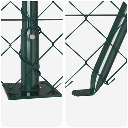Fence Post Green 25 x 1.6 m (60 x 60 mm mesh) Steel and PVC