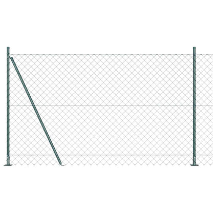 Fence Post Green 25 x 1.6 m (60 x 60 mm mesh) Steel and PVC