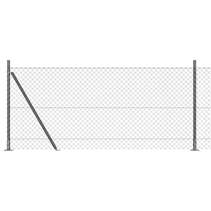 Welded Wire Fence with Concrete Base 10 x 0.8 m (W x H)
