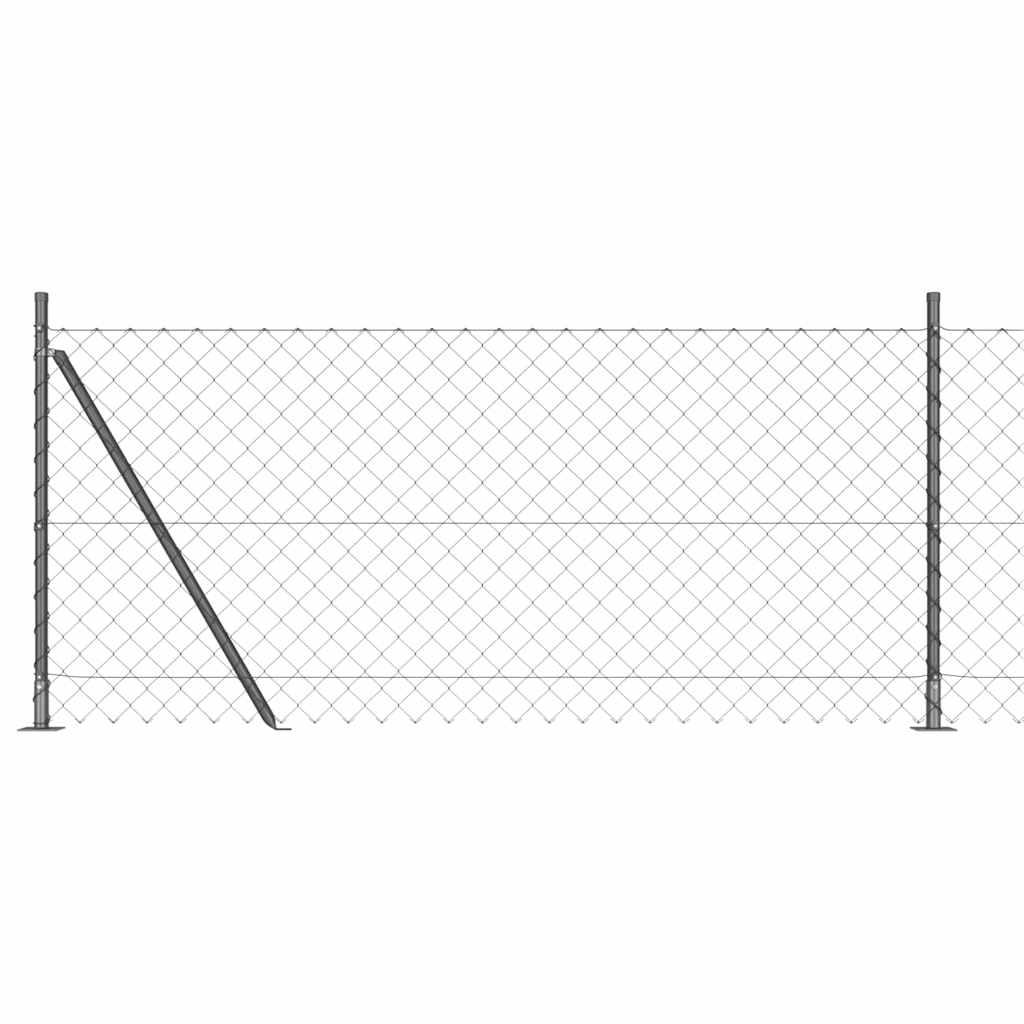 Welded Wire Fence with Concrete Base 10 x 1 m (W x H)