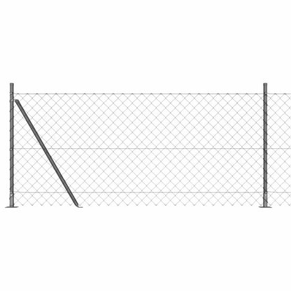 Welded Wire Fence with Concrete Base 10 x 1 m (W x H)