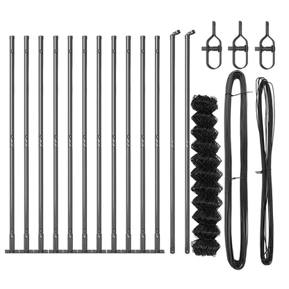Welded Wire Fence with Concrete Base 25 x 0.8 m (W x H)