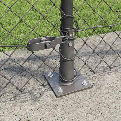 Fence Post Grey 25 x 1 m (40 x 40 mm mesh) Steel and PVC