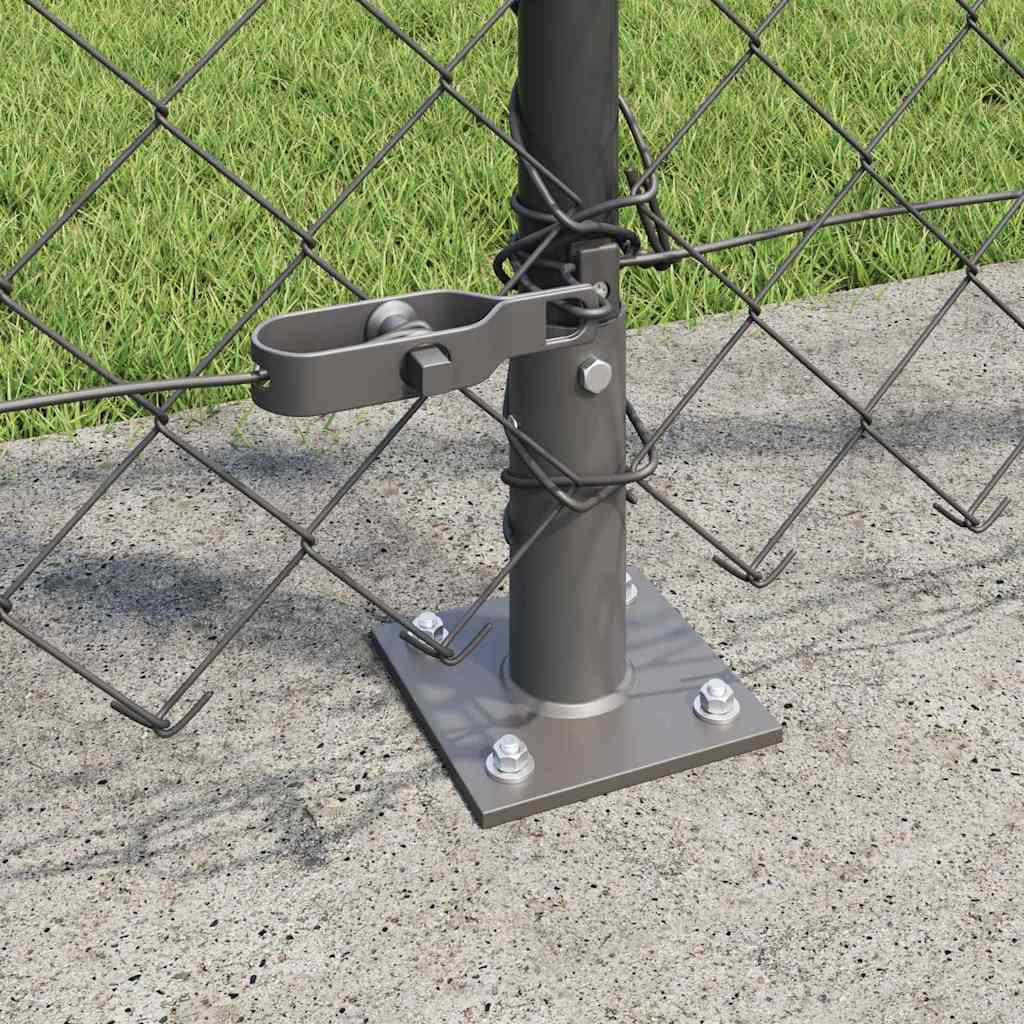 Welded Wire Fence with Concrete Base 25 x 1.2 m (W x H)