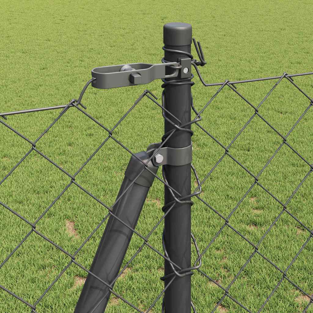 Welded Wire Fence with Concrete Base 25 x 1.2 m (W x H)