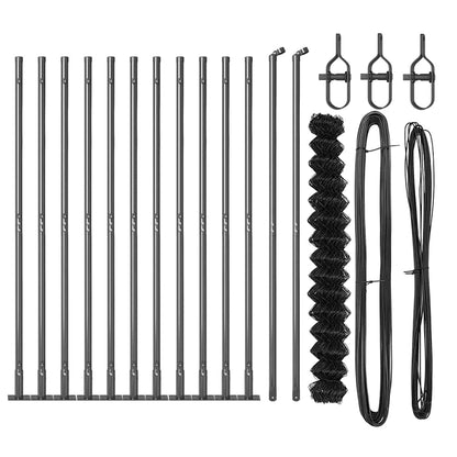 Welded Wire Fence with Concrete Base 25 x 1.6 m (W x H)