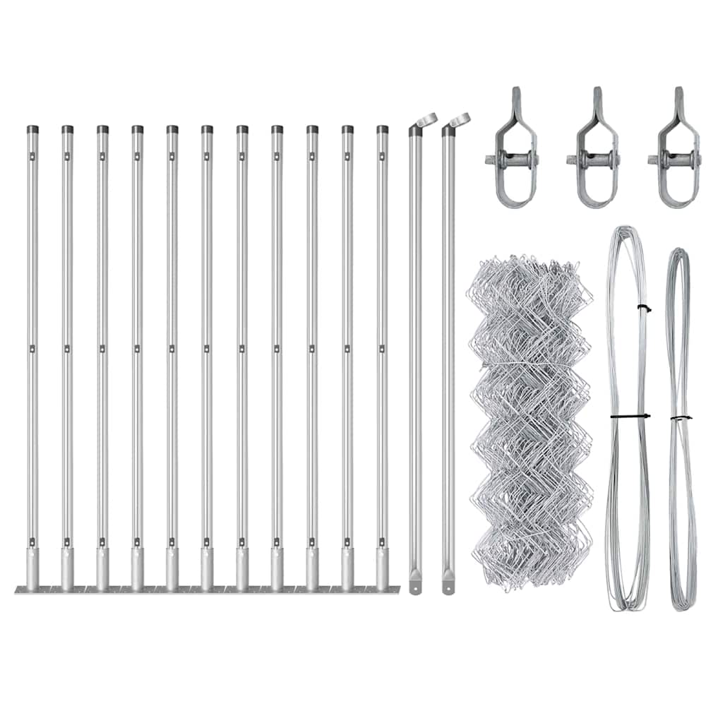 Welded Wire Fence with Concrete Base 25 x 0.6 m (W x H)