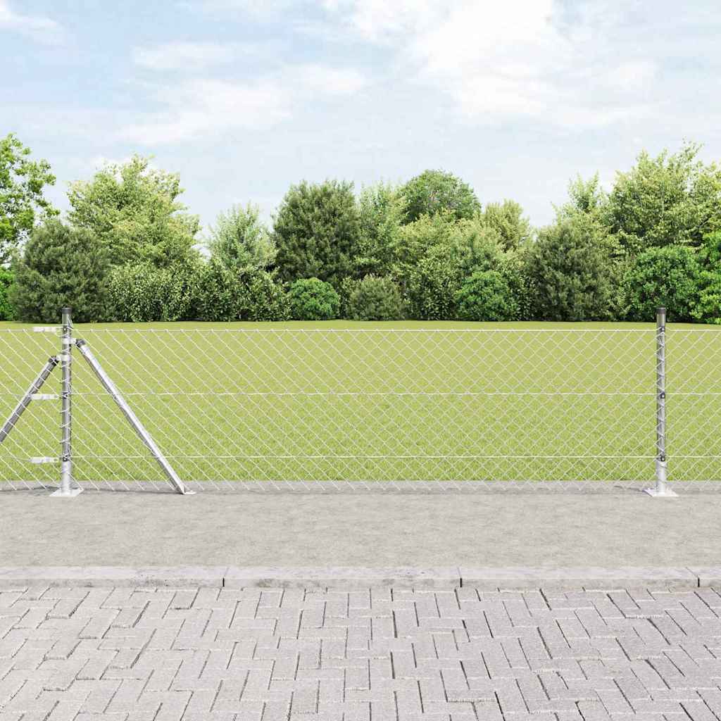 Welded Wire Fence with Concrete Base 25 x 0.4 m (W x H)