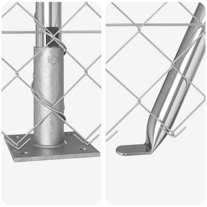Welded Wire Fence with Concrete Base 25 x 1 m (W x H)