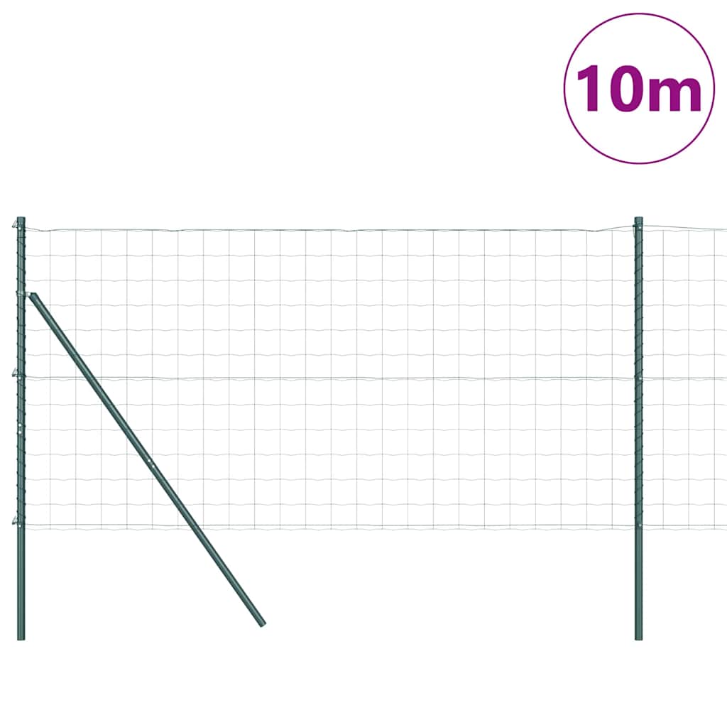 Ground Fix Welded Wire Fence 10 x 1 m (W x H) PVC-Coated Steel