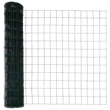 Ground Fix Welded Wire Fence 25 x 1 m (W x H) PVC-Coated Steel