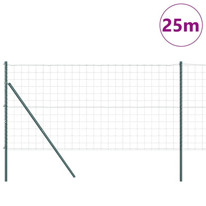 Ground Fix Welded Wire Fence 25 x 1 m (W x H) PVC-Coated Steel