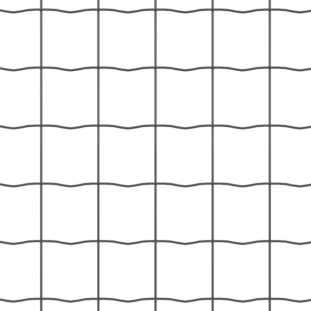 Euro Fence Ground Fix 10 x 1 m PVC-Coated Steel Grey Mesh