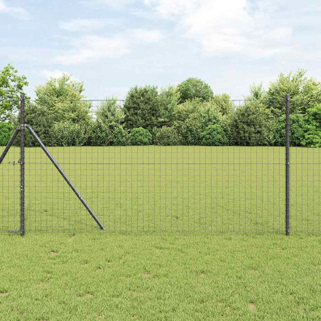 Euro Fence Ground Fix 10 x 1 m PVC-Coated Steel Grey Mesh