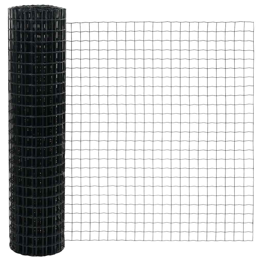 Euro Fence Ground Fix 10 x 1 m PVC-Coated Steel Grey Mesh