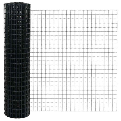 Euro Fence Ground Fix 10 x 1 m PVC-Coated Steel Grey Mesh
