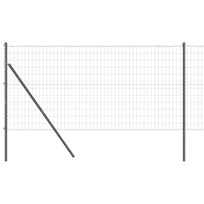 Ground Fix Welded Wire Fence 10 x 1 m (W x H) PVC-Coated Steel