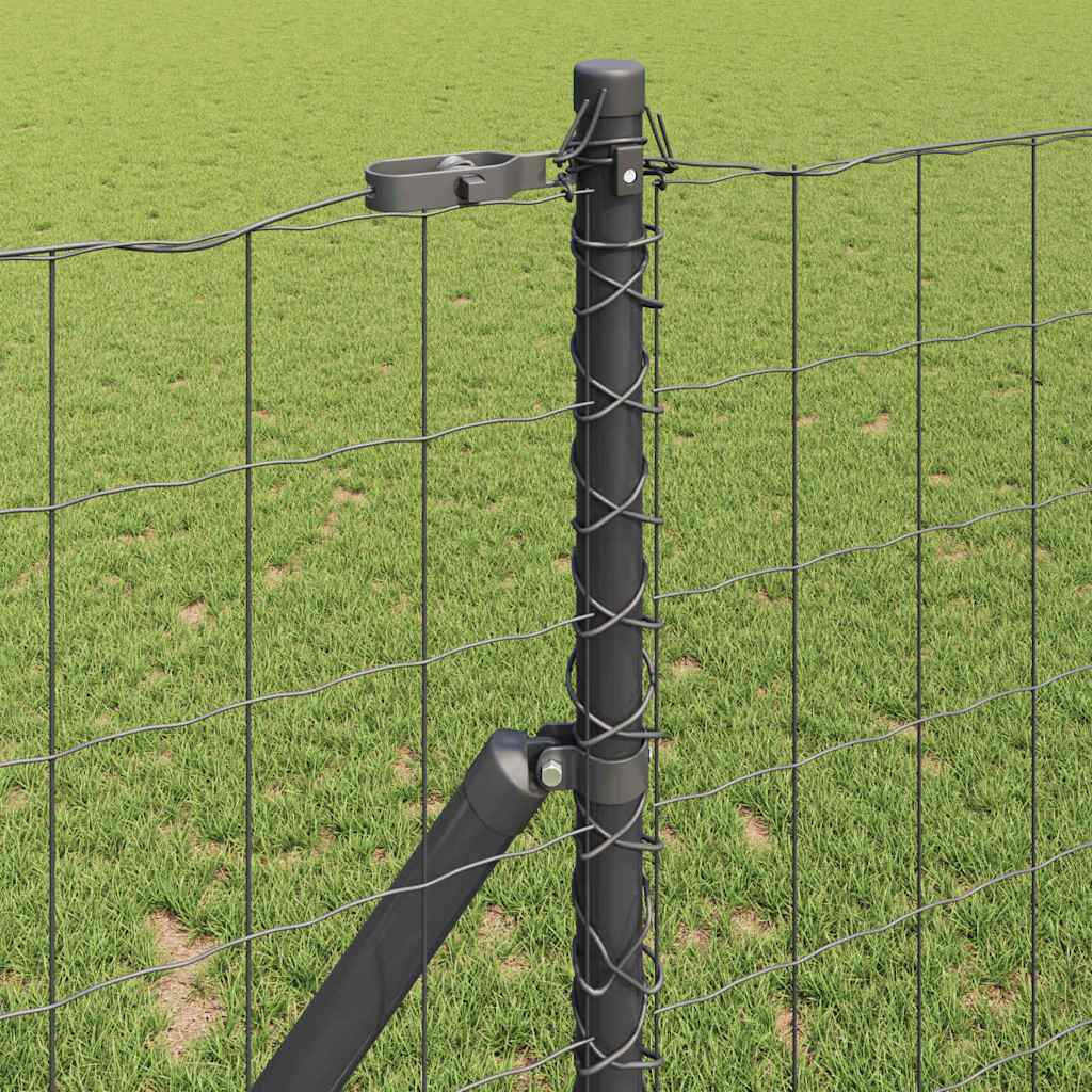 Ground Fix Welded Wire Fence 25 x 1 m (W x H) PVC-Coated Steel