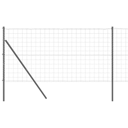 Ground Fix Welded Wire Fence 25 x 1 m (W x H) PVC-Coated Steel