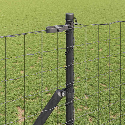 Ground Fix Welded Wire Fence 10 x 1 m (W x H) PVC-Coated Steel