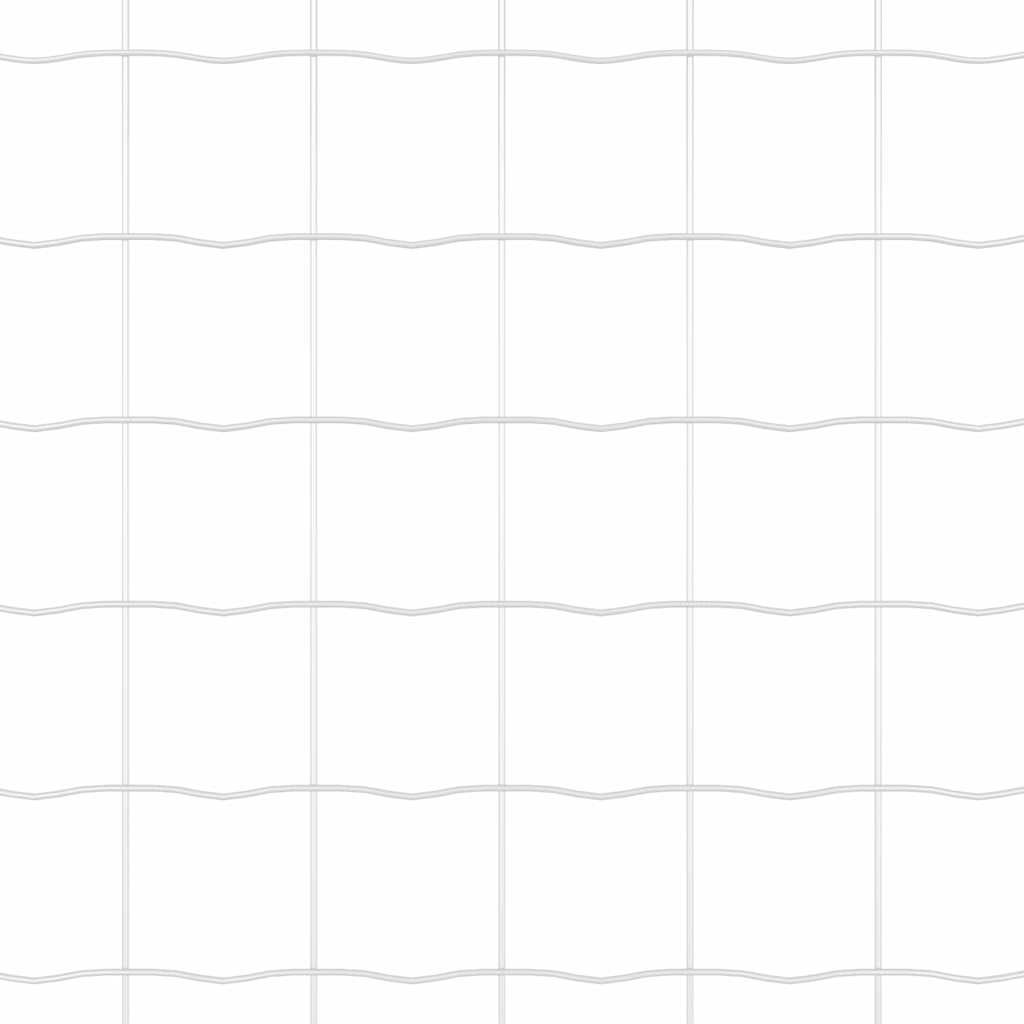 Fence with Post Grey 0.4 x 25 m Steel and PVC