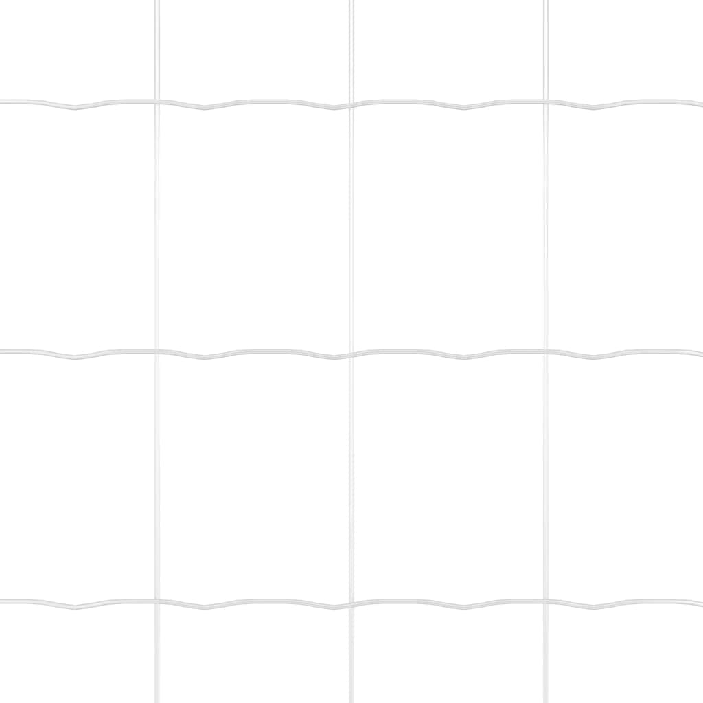 Fence with Post Silver 0.6 x 25 m Steel and PVC