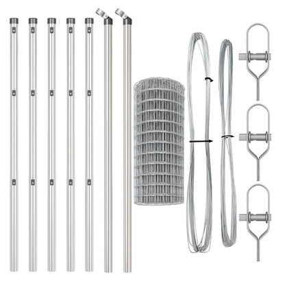 Ground Fix Welded Wire Fence 25 x 0.8 m (W x H)