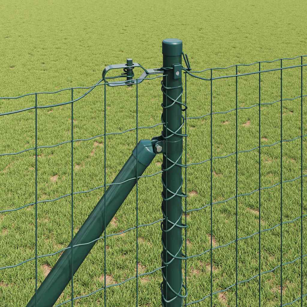 Welded Wire Fence with Spikes 10 x 1 m (W x H) PVC-Coated Steel