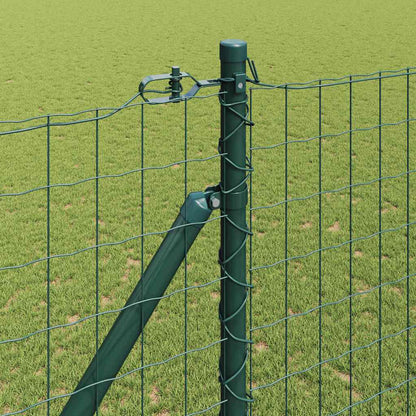 Fence with Post Green 1.6 x 10 m Steel and PVC