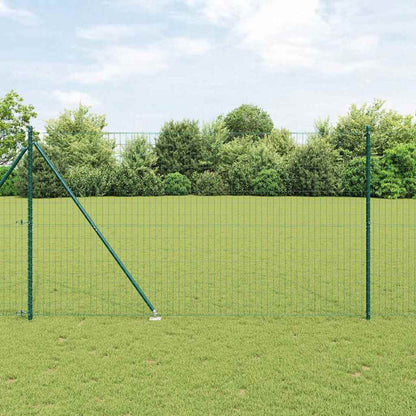 Fence with Post Green 1.6 x 10 m Steel and PVC