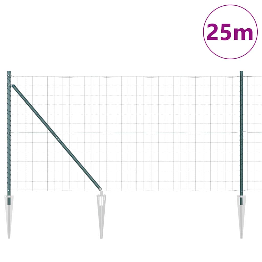 Welded Wire Fence with Spikes 25 x 1.2 m (W x H)