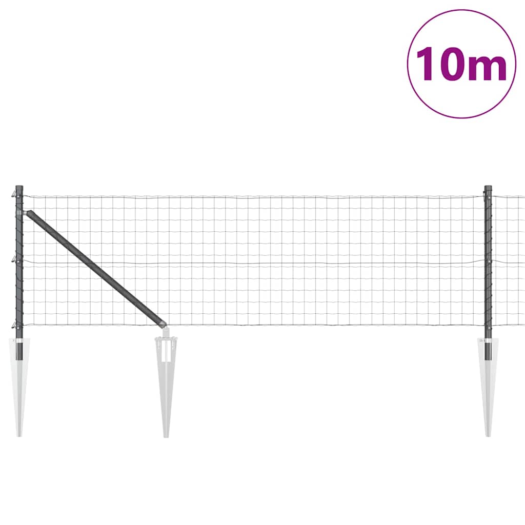 Welded Wire Fence with Spikes 10 x 0.8 m (W x H)