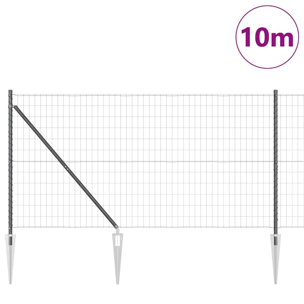Welded Wire Fence with Spikes 10 x 1.4 m (W x H)